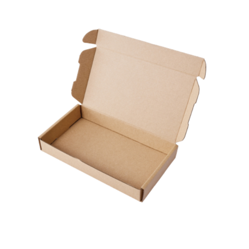 Caja de carton auto armable medidas 24x14x11 cafe
