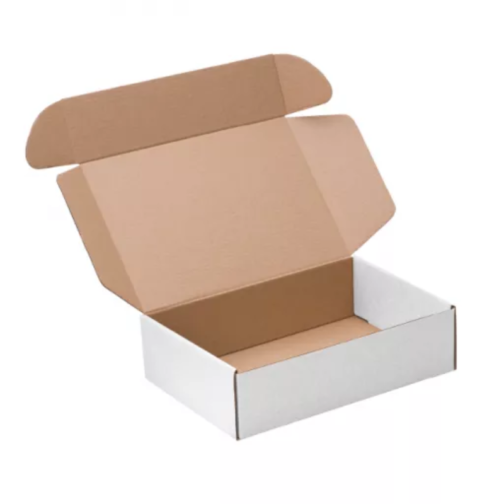 Caja de carton auto armable medidas 50x30x12 blanco 4
